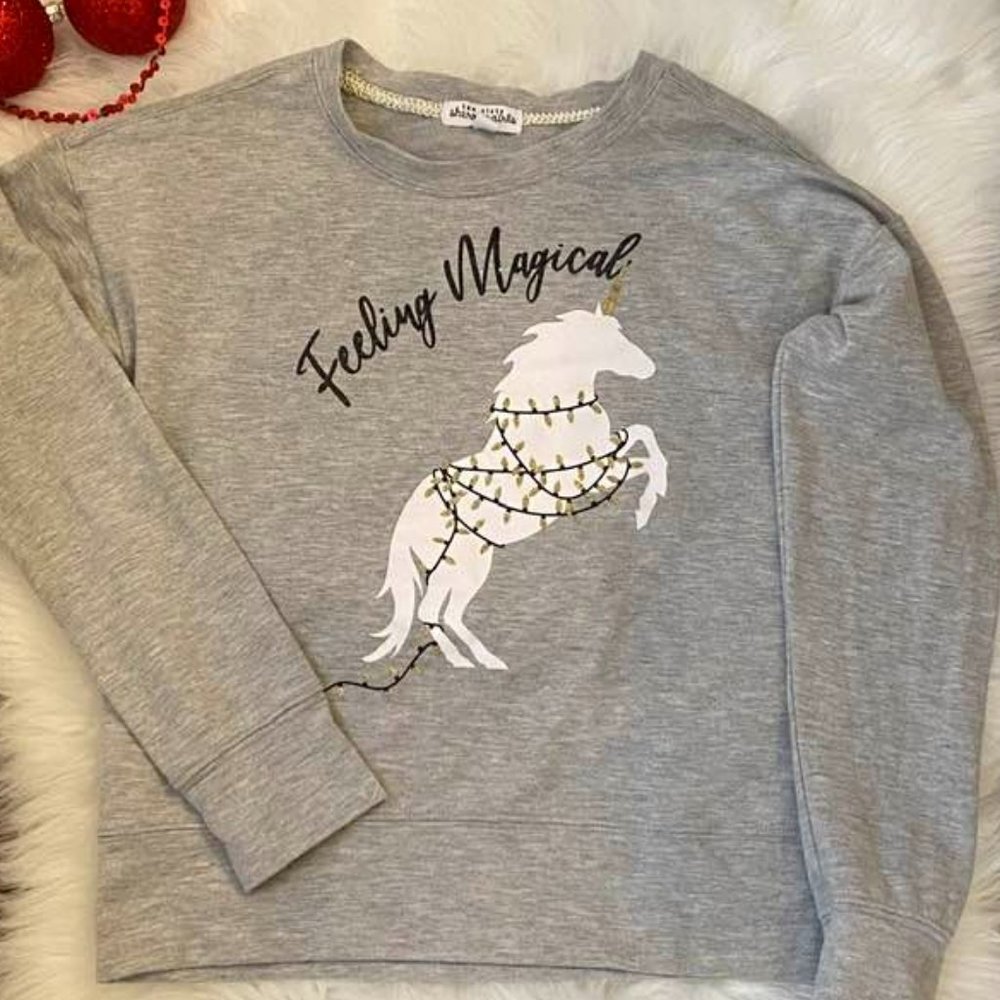 Nordstrom Girls Ten Sixty Sherman Feeling Magical Holiday Christmas Sweatshirt